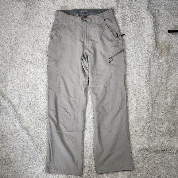 Simms Guide Series Fishing Pants Size Small 30x29 Light Brown Lightweight Hike - Picture 1 of 8